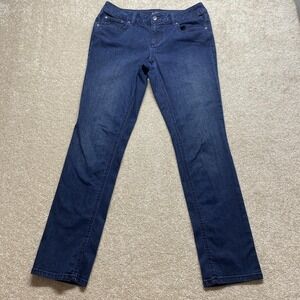 APT 9 Jeans Womens 6 Blue Maxwell Fit Skinny‎ Stretch Denim Mid Rise Classic